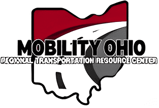 Logo featuring the outline of Ohio with a road illustration. Text reads: "Mobility Ohio Regional Transportation Resource Center.